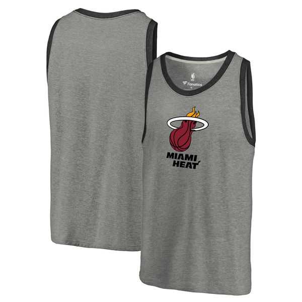 Miami Heat Team Essential Tri-Blend Tank Top - Heather Gray,We sell and wholesale Miami Heat Team Essential Tri-Blend Tank Top - Heather Gray on line form chian!